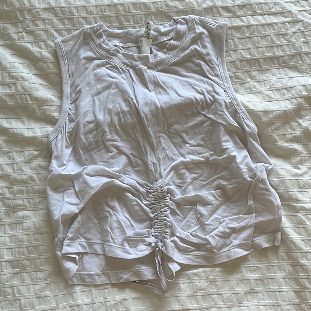 lululemon cinch it up white tank top